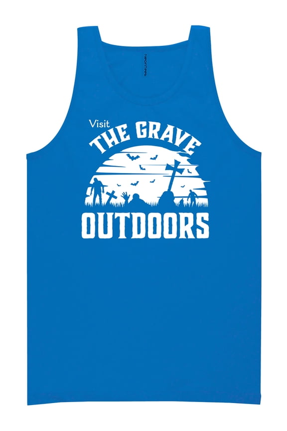 Visit The Grave Outdoors Neon Tank Top