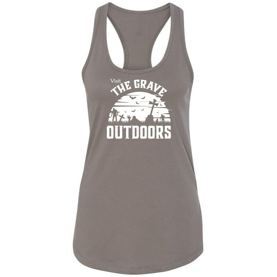 Visit The Grave Outdoors Racerback Tank