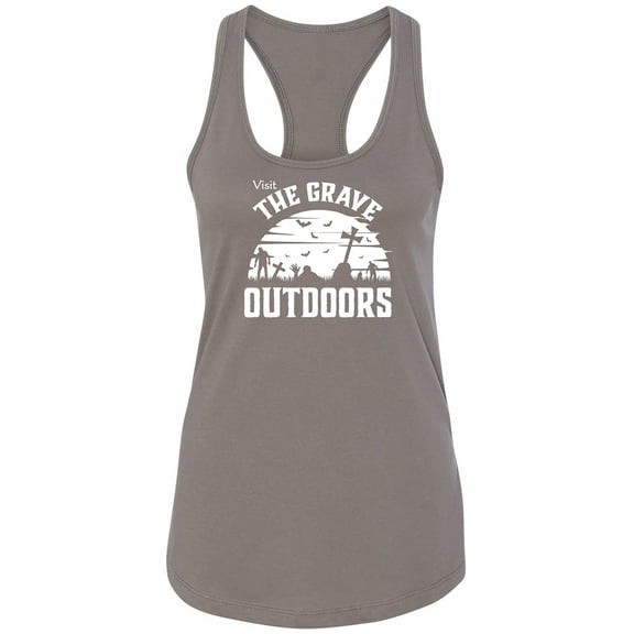 Visit The Grave Outdoors Racerback Tank