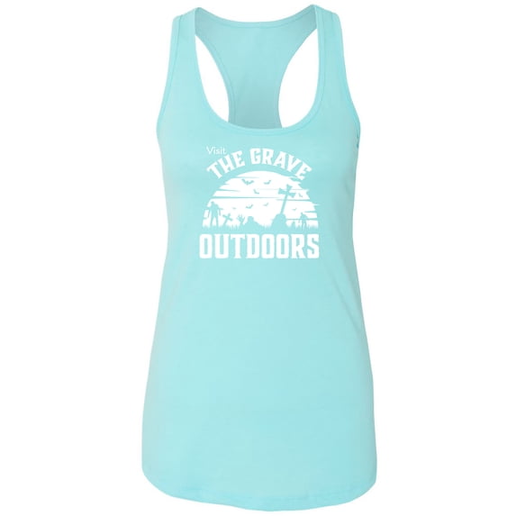 Visit The Grave Outdoors Racerback Tank