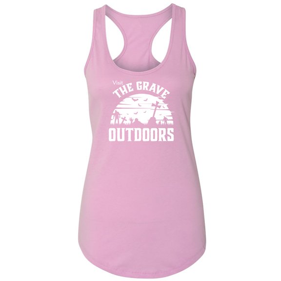 Visit The Grave Outdoors Racerback Tank