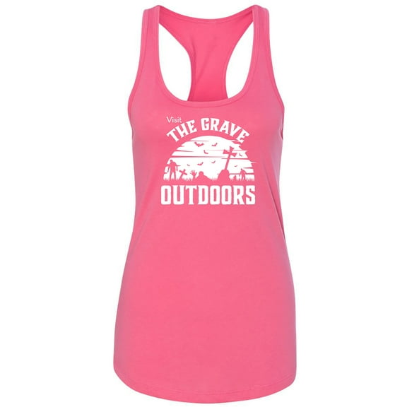 Visit The Grave Outdoors Racerback Tank