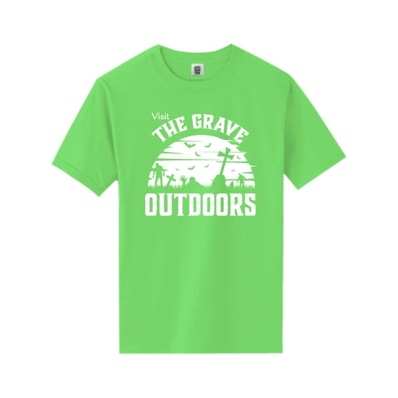Visit The Grave Outdoors Short Sleeve Neon T-Shirt