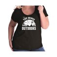 thumbnail image 1 of Visit The Grave Outdoors Womens Plus Size Scoopneck Tee, 1 of 1