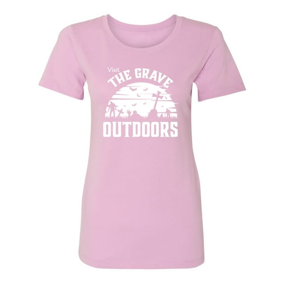 Visit The Grave Outdoors Womens crewneck tee