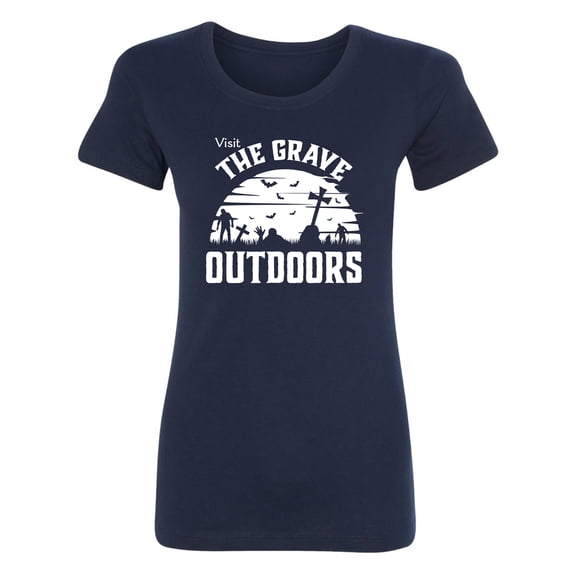 Visit The Grave Outdoors Womens crewneck tee