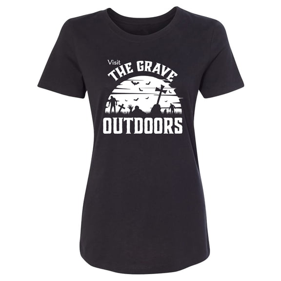 Visit The Grave Outdoors Womens crewneck tee
