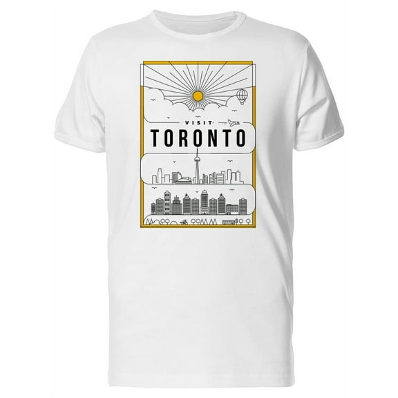 Visit Toronto Poster T-Shirt Men -Image by Shutterstock, Male Small
