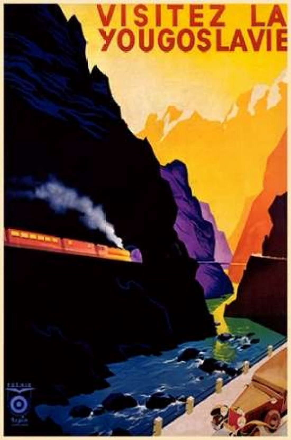 Visit Yugoslavia Canvas Art - Unknown (24 x 36)