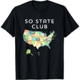 thumbnail image 1 of Visit all 50 states shirt, USA map t-shirt gift for travel, 1 of 3