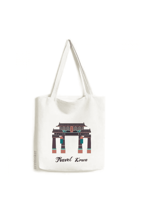 Visiting memorial arch in South Korea Tote Canvas Bag Shopping Satchel Casual Handbag