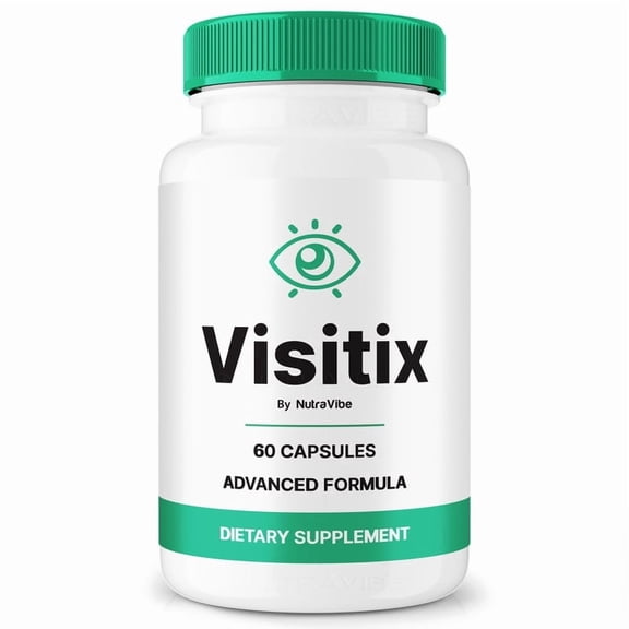 Visitix Capsules Daily Eye Care with Original Blend to Support Visual Wellness, Eye Comfort & Vision | Just 2 Gentle, Easy-to-Swallow Pills (60 Capsules)