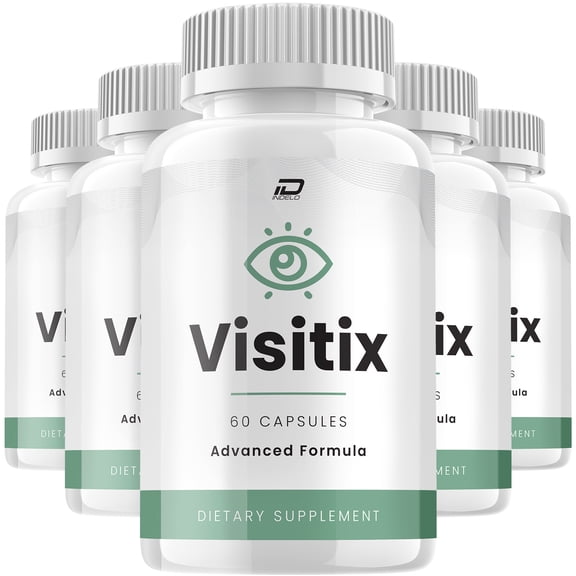 Visitix Eye Support Supplement – Visitix Capsules Vitamins Healthy Vision, 5 Pack, 300 Capsules