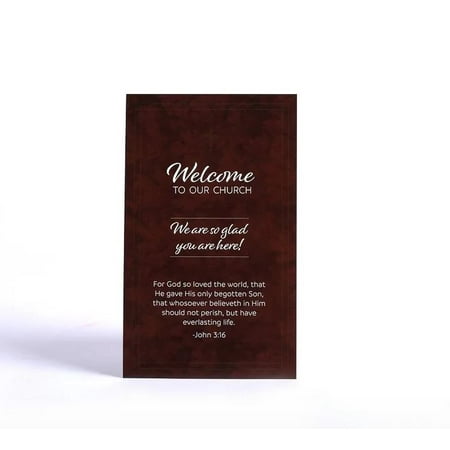 Visitor Card-Welcome! (John 3:16) (Pack Of 50)