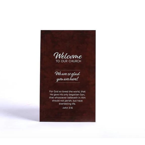 Visitor Card-Welcome! (John 3:16) (Pack Of 50)