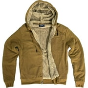 VISITOR Men's Heavyweight Sherpa Lined Thermal Hoodie Jacket