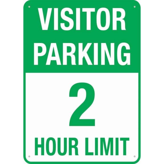 Visitor Parking 12X8 Inch Uv Ink Printed For House And Business Wall Decor Metal Tin Sign