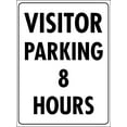 thumbnail image 1 of Visitor Parking 8 Hours Sign Metal Tin Sign 8x12 Inches Caution Danger Safety Security Warning Notice Signs, 1 of 5