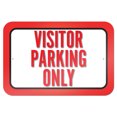 thumbnail image 1 of Visitor Parking Only 9" x 6" Metal Sign, 1 of 1