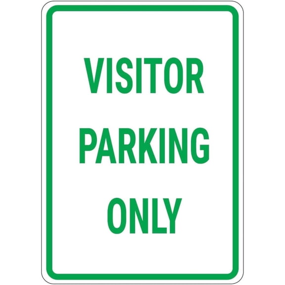 Visitor Parking Only Sign Signs/Parking Lot Signs Metal Sign Danger Warning Notice Safety Tin Sign 12x16 Inch