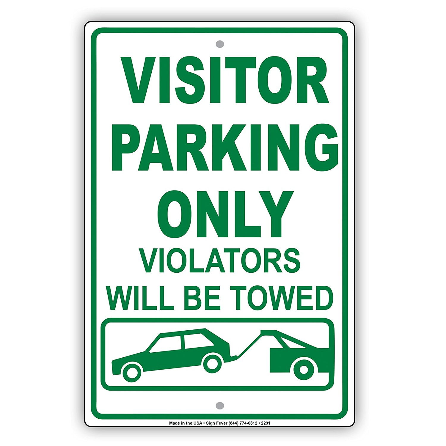 Visitor Parking Only Violators Will Be Towed Reserved Spot Alert ...