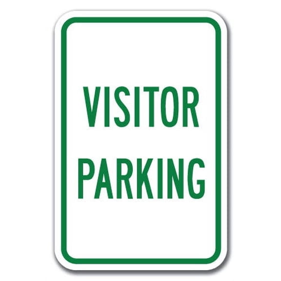 Visitor Parking Sign 12" x 18" Heavy Gauge Aluminum Signs