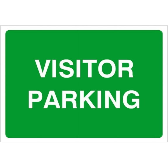 Visitor Parking Sign Landscape Parking Signs & Permits Metal Sign Tin Sign 8x12 Inch - Caution Safety Warning Security Signs Indoor & Outdoor Signs for Home, Office, Work