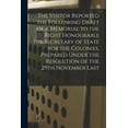 thumbnail image 1 of The Visitor Reported the Following Draft of a Memorial to the Right Honourable the Secretary of State for the Colonies, , (Paperback), 1 of 1