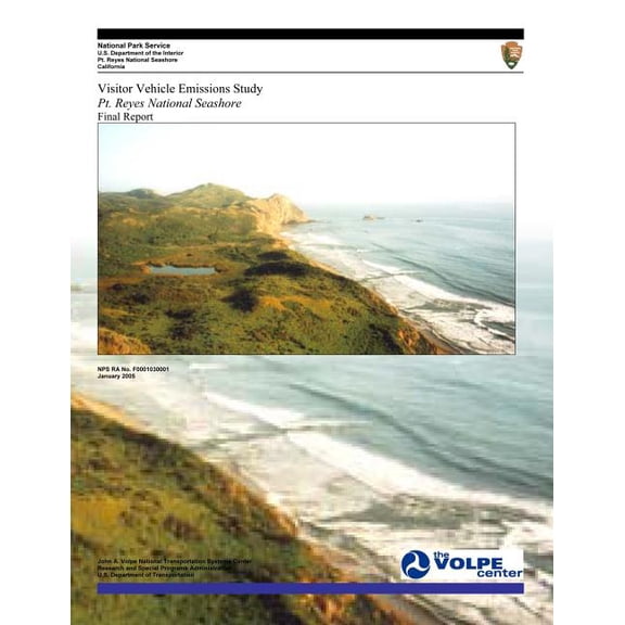 Visitor Vehicle Emissions Study: Pt. Reyes National Seashore- Final Report (Paperback)