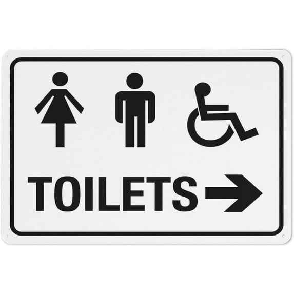 Visitors Entrance Sign 8"X12" Rust Free Aluminum Signs Outdoor, Metal Tin Sign For Home, Business, Yard