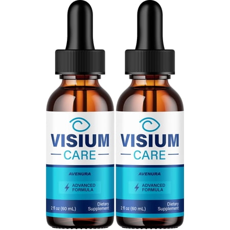 Visium Care Drops Eye Support Supplement – VisiumCare Liquid Vitamins for Healthy Vision Support, 2 Pack, 2 Month Supply