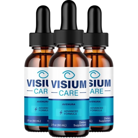 Visium Care Drops Eye Support Supplement – VisiumCare Liquid Vitamins for Healthy Vision Support, 3 Pack, 3 Month Supply