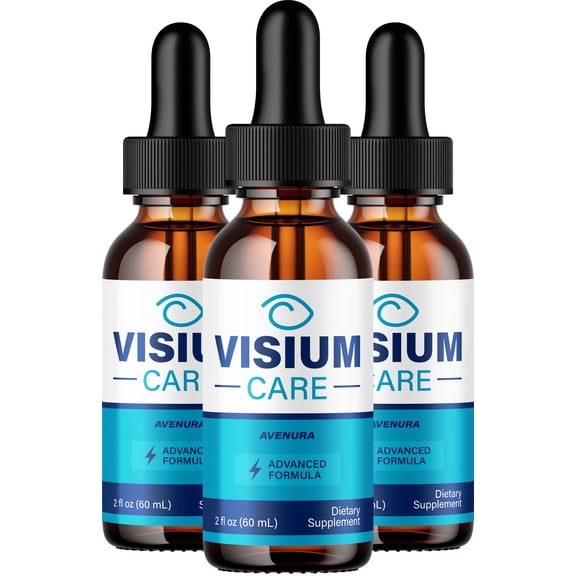 Visium Care Drops Eye Support Supplement – VisiumCare Liquid Vitamins for Healthy Vision Support, 3 Pack, 3 Month Supply