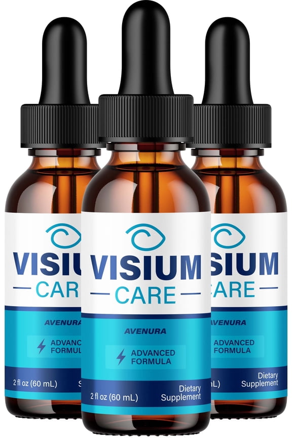 Visium Care Drops Eye Support Supplement VisiumCare Liquid Vitamins for Healthy Vision Support, 3 Pack, 3 Month Supply