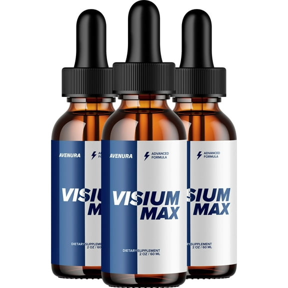 Visium Max Drops Healthy Formula – VisiumMax Drops All Natural Healthy Levels, Extra Strength, Visium Max Reviews, 3 Pack, 3 Month Supply