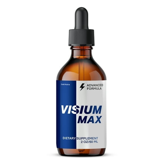 Visium Max Liquid Drops, Visium Max Supplement, All Natural Formula for Men and Women, Extra Strength Vision Max, 60 mL per Bottle (1 Pack)