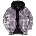 thumbnail image 1 of Visive By Walnut Creek Lined Flannel Sherpa Jacket for Men Thick Fleece Heavy Zip Up Hoodies Big and Tall Plaid Quilted Mens Flannel Jackets, 1 of 7
