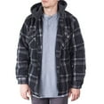 thumbnail image 1 of Visive Flannel Jackets For Men Big And Tall Zip Up Hoodie upto size 5XL, 1 of 9