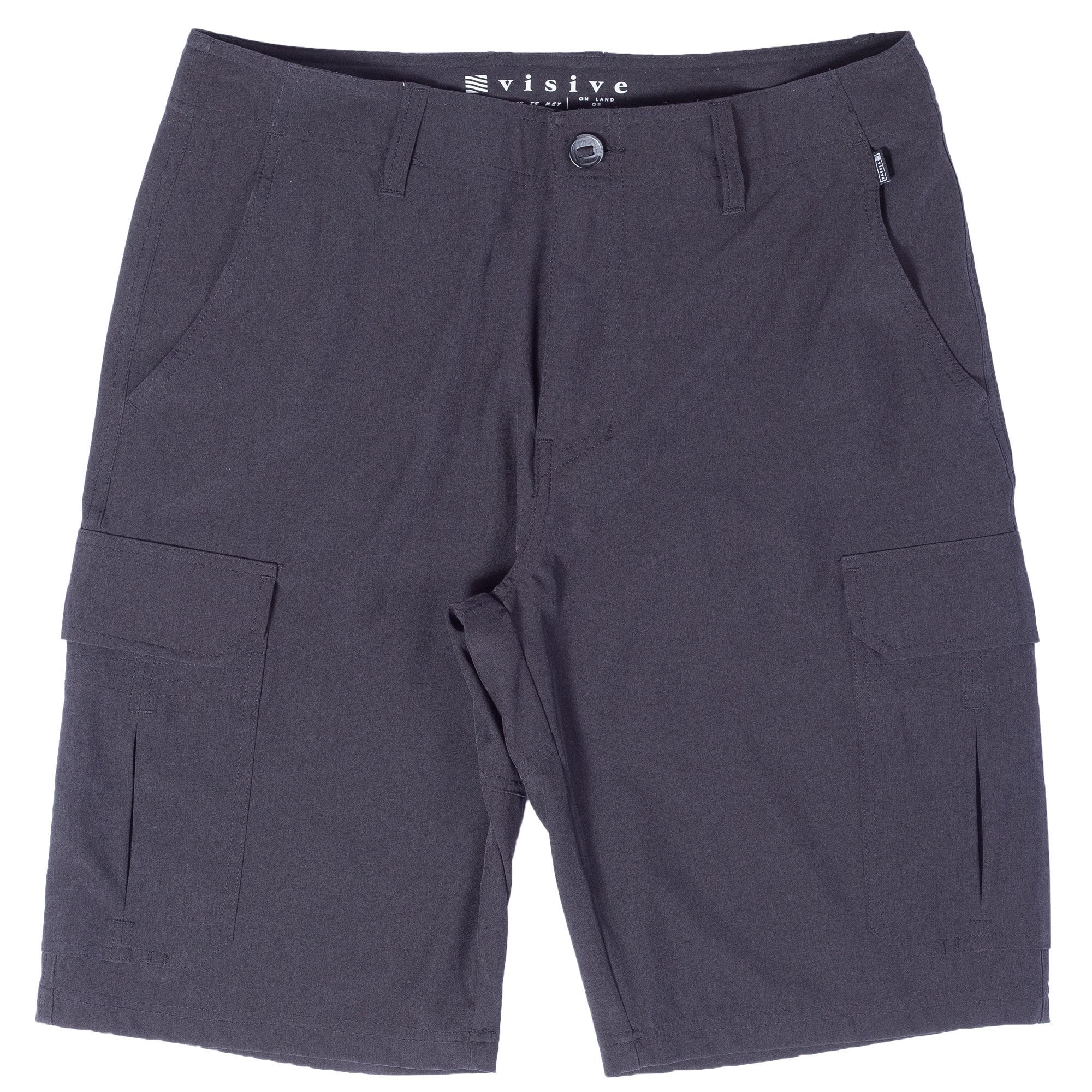 Visive Men's Hybrid Cargo Shorts Versatile for Land & Water Quick