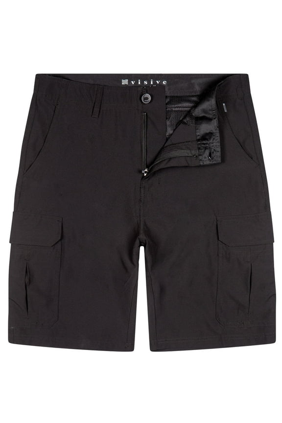 Men's Hybrid Cargo Shorts - Versatile for Land & Water - Quick Dry & 4-Way Stretch - Sizes 30-50 - Perfect for Outdoor Activities: Golf, Hike, Bike, Swim, & Hunt