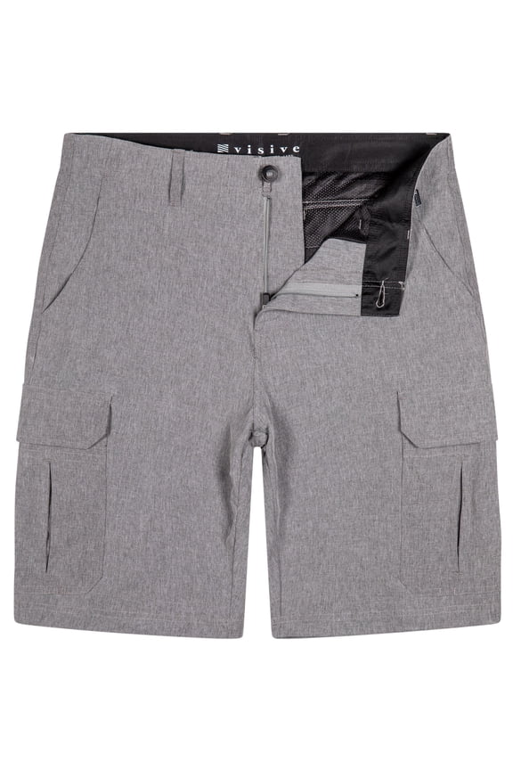 Men's Hybrid Cargo Shorts - Versatile for Land & Water - Quick Dry & 4-Way Stretch - Sizes 30-50 - Perfect for Outdoor Activities: Golf, Hike, Bike, Swim, & Hunt