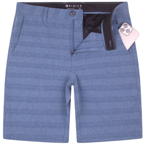 Visive Men's Hybrid Quick Dry Shorts - Stretch Fabric for Golf, Swimming, Hiking - Stylish Casual Wear - Big & Tall Sizes up to 44 - Versatile Land & Sea Comfort - Ultimate Comfort with Classic Fit