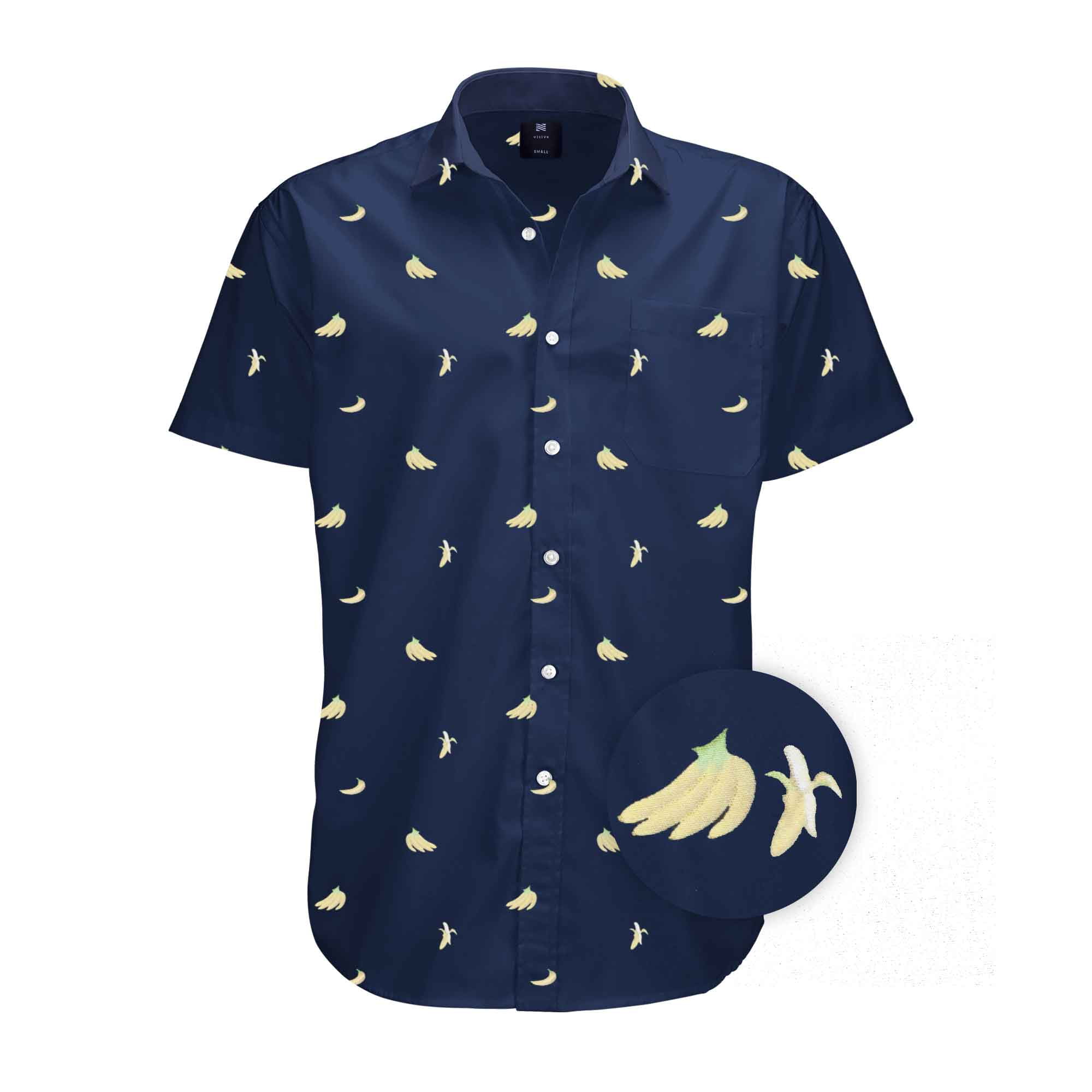 Visive Mens Big And Tall Short Sleeve Button Shirt, Printed