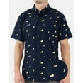 thumbnail image 1 of Visive Mens Big And Tall Short Sleeve Button Shirt, Printed Banana Shirts, 1 of 11