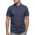 thumbnail image 1 of Visive Men’s Casual Dinosaur Print Button Down Shirt, Funny Novelty Top, Holiday Gift for Him, 1 of 3