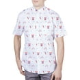 thumbnail image 1 of Visive Mens Big And Tall Short Sleeve Button Shirt, Printed Fire works Shirts, 1 of 7