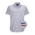 thumbnail image 1 of Visive Mens Big And Tall Short Sleeve Button Shirt, Printed Fish Shirts, 1 of 7