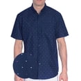 thumbnail image 1 of Men’s Fishing & Shark Button Up Shirt – Funny Fish Print Short Sleeve Top – Casual Vacation Gift for Him, 1 of 6