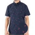 thumbnail image 1 of Visive Mens Big And Tall Short Sleeve Button Shirt, Printed Lobster Shirts, 1 of 11