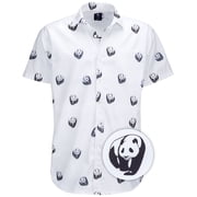 Visive Mens Big And Tall Short Sleeve Button Shirt, Printed Panda Shirts